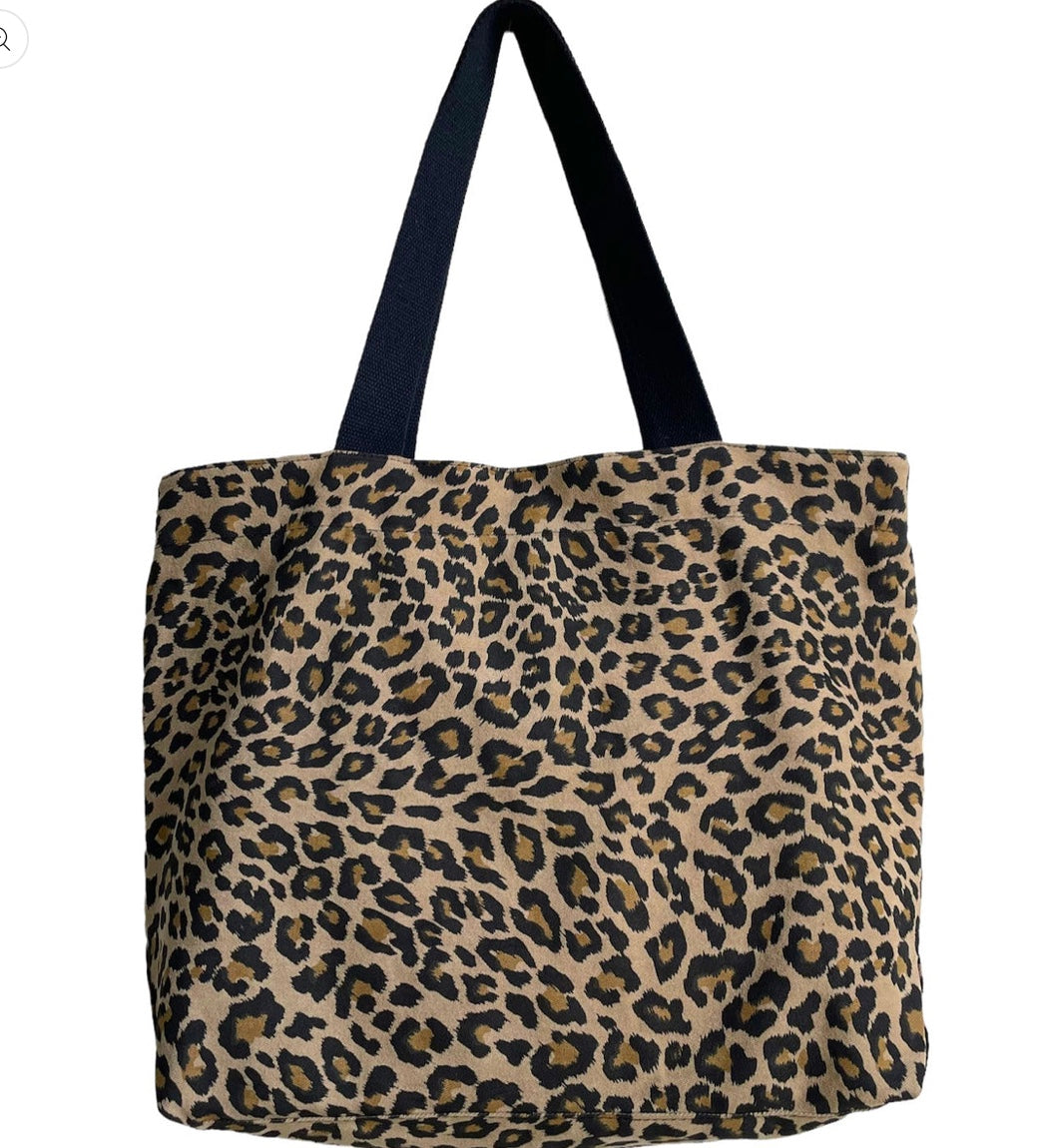 Sixton Leopard Print Tote Bag