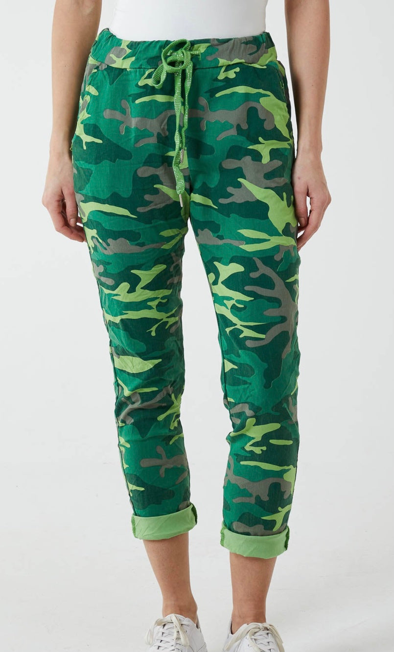 Camouflage Print Magic Trouser