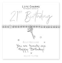 Load image into Gallery viewer, Life Charms You are 21 Bracelet
