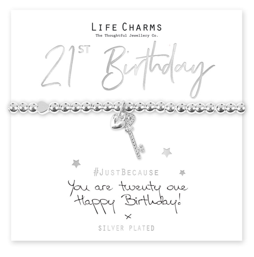 Life Charms You are 21 Bracelet