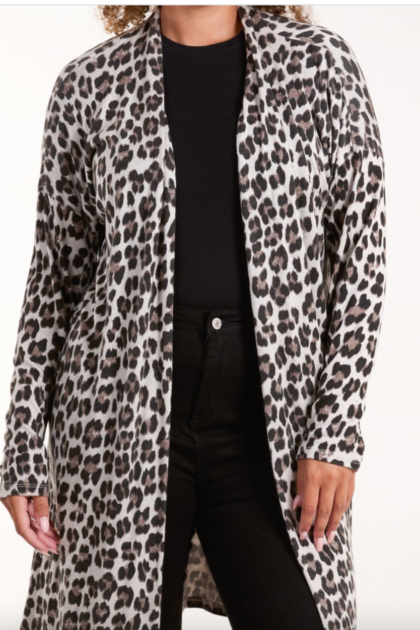 Leopard Longline Cardigan