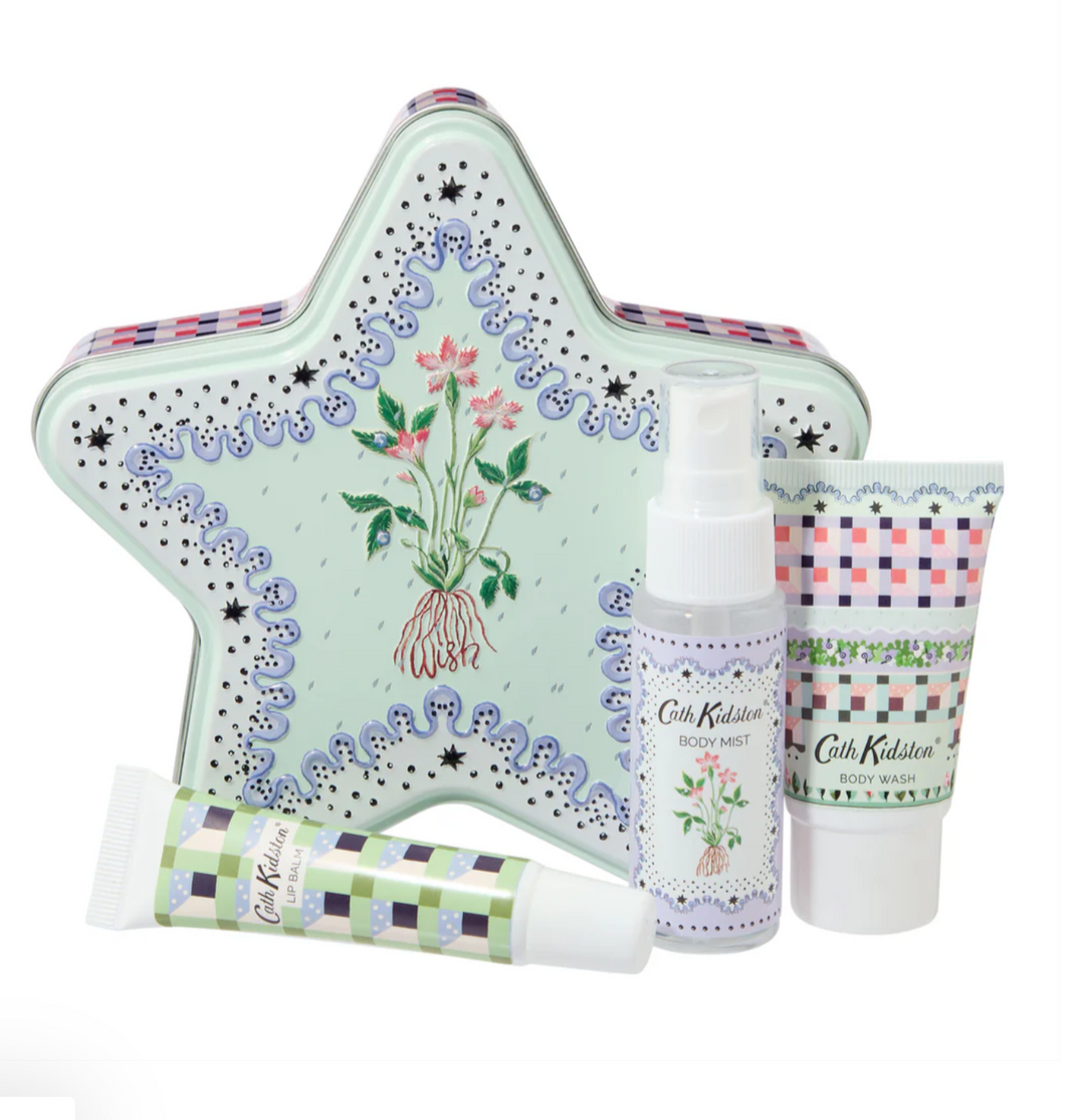 Cath Kidston Roots and Raindrops Star Gift Tin