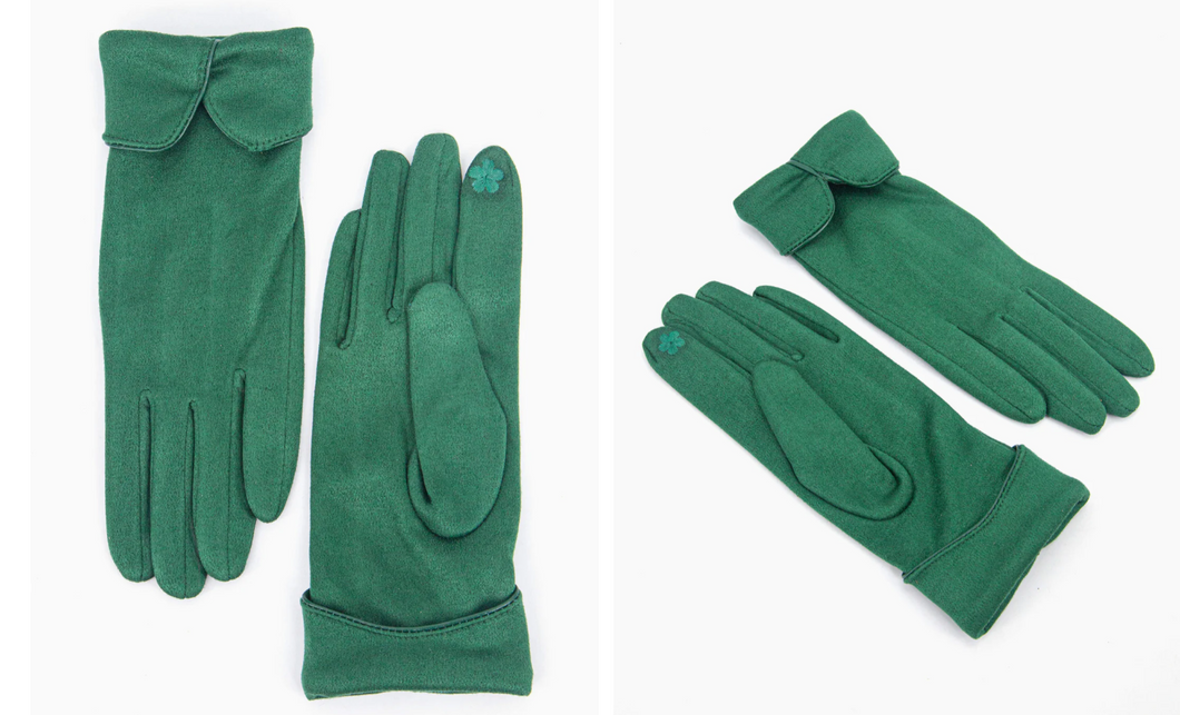 Green Winter Gloves