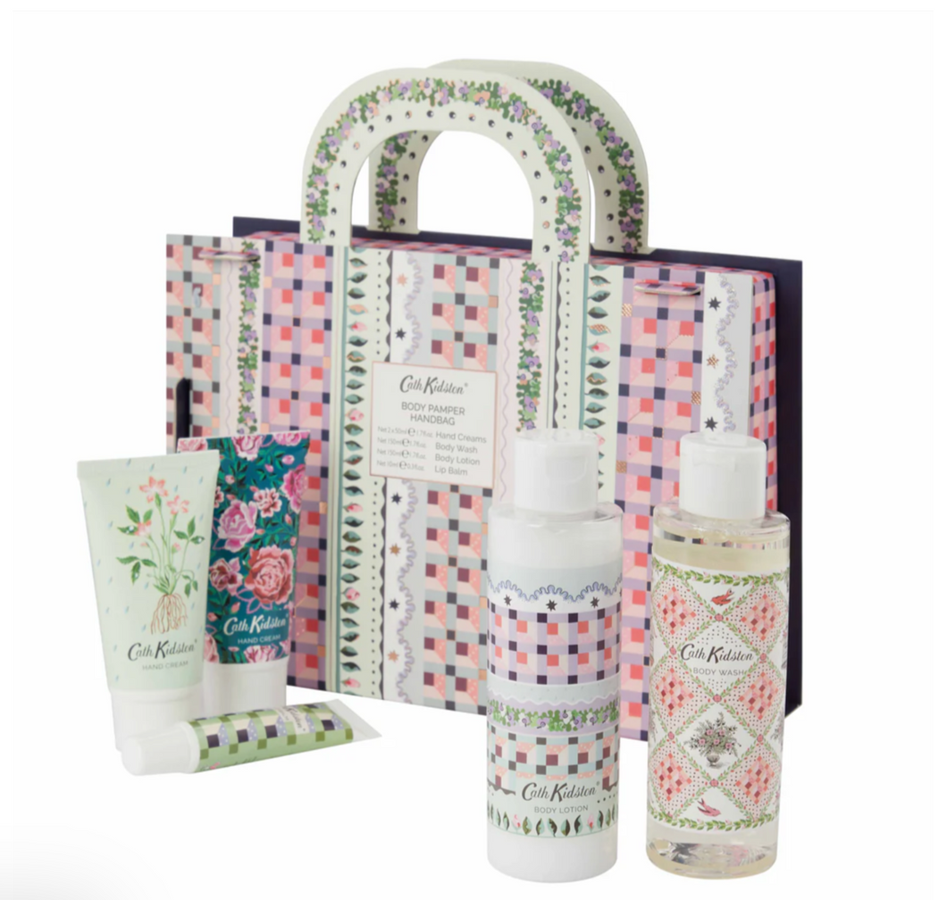 Cath Kidston Roots and Raindrops Body Pamper Handbag Gift Set