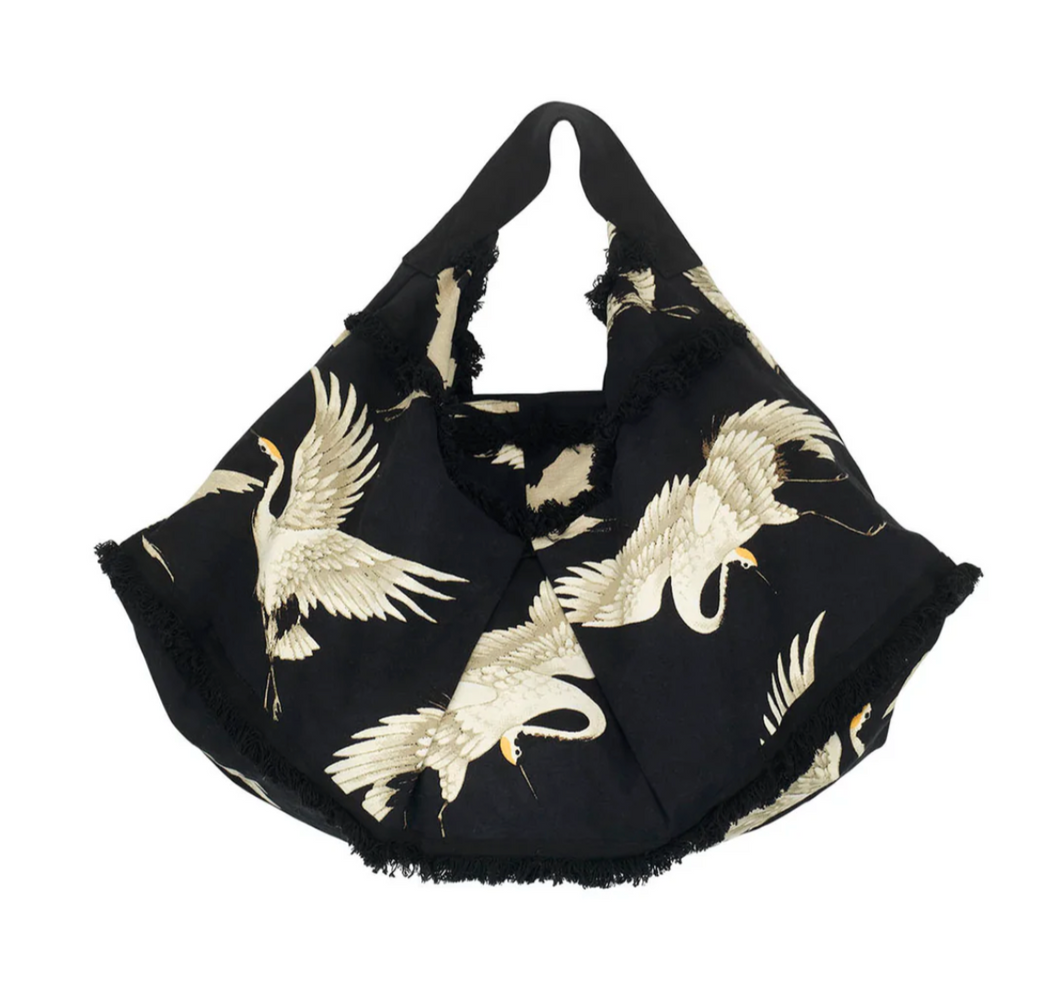 One Hundred Stars Black Stork Slouch Bag