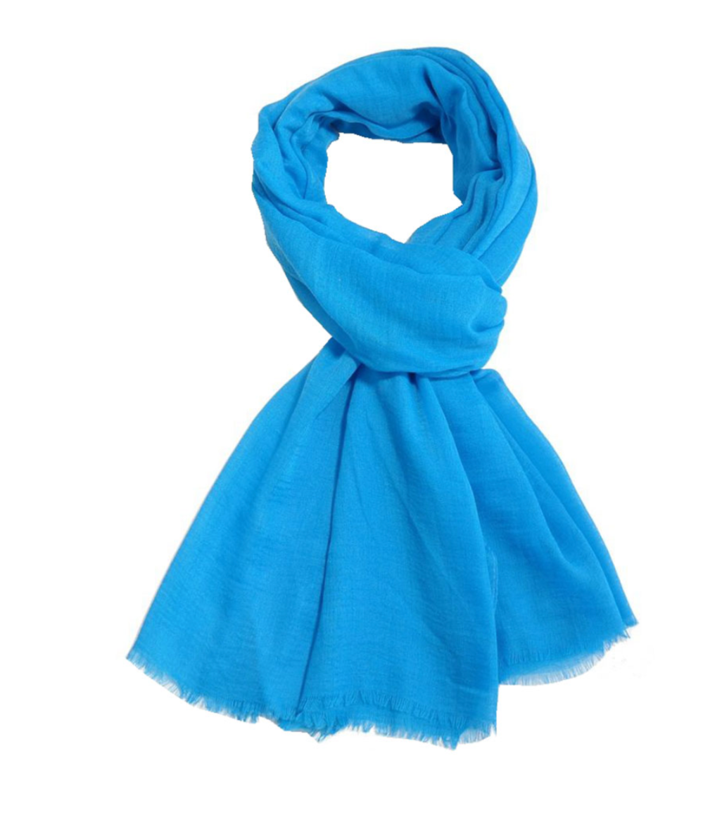 Plain Blue Scarf