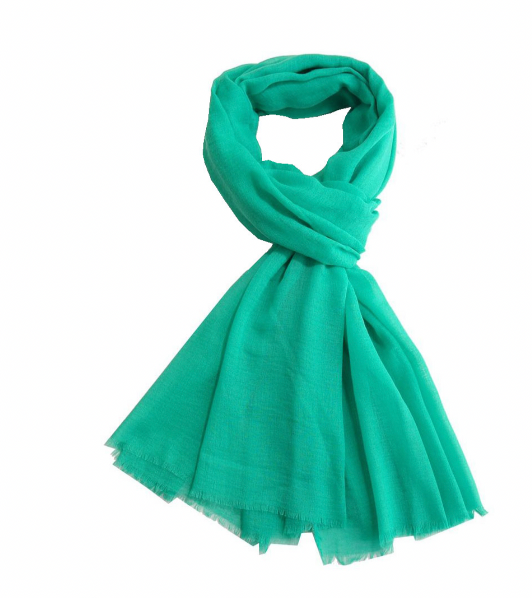 Plain Green Scarf