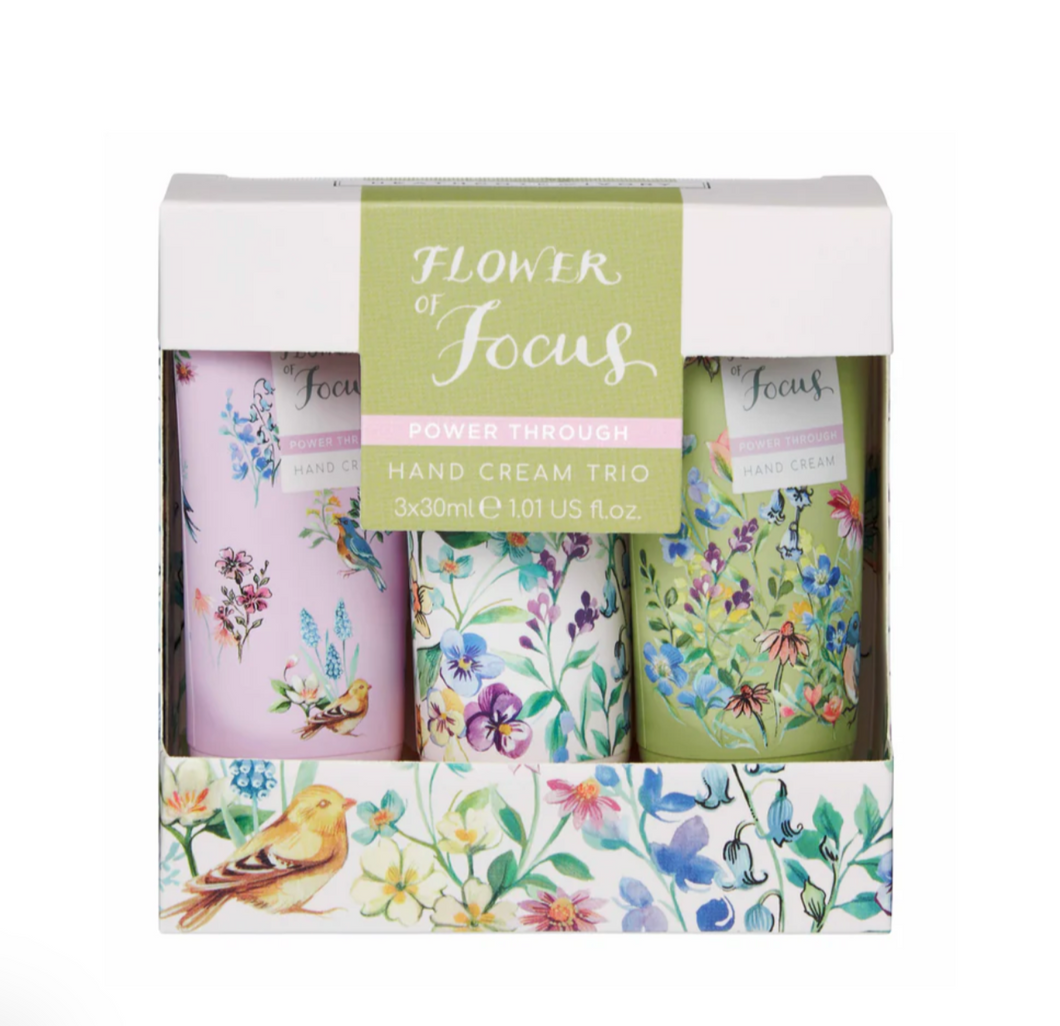 Heathcote and Ivory Flower Focus Trio of Handcreams