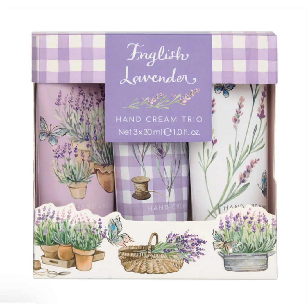 Heathcote and Ivory English Lavender Hand Cream Trio