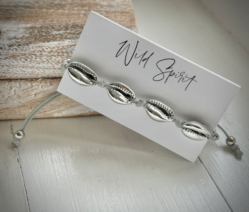 Wild Spirit Silver Shell Anklet/Bracelet