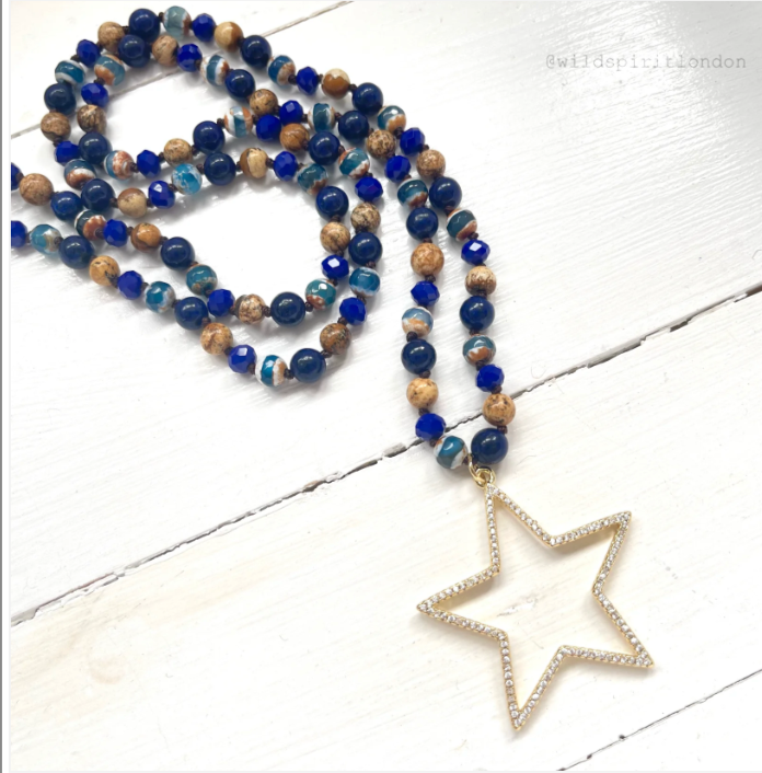 Wild Spirit Starstruck Blue Necklace