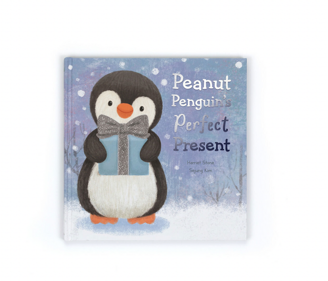 Jellycat Peanut Penguin's Perfect Present Book