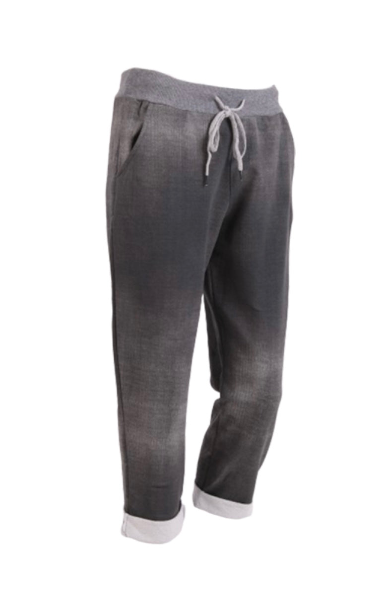 Charcoal Soft Cotton Trousers