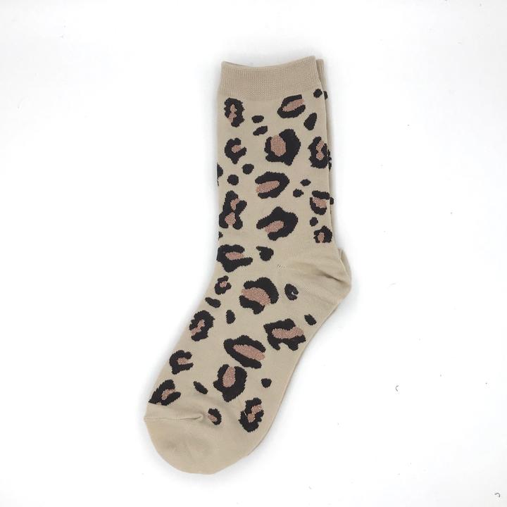 Leopard Luxe Print Socks